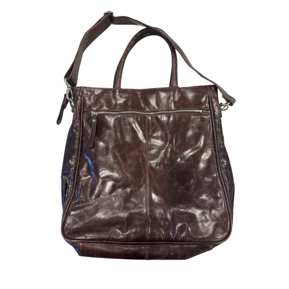 Latico Women's Handbag Brown Pockets Detachable Strap Double Handle Shoulder Bag